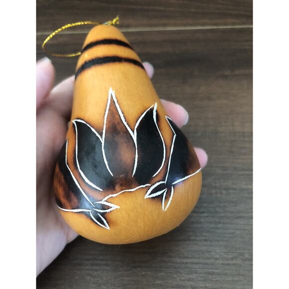 Vintage Handmade Gourd Christmas Nativity Scene Ornament Costa Rica - Picture 4 of 9